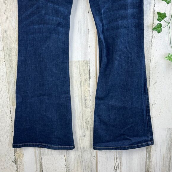 Indigo rein dark stretch curvy flare jeans size 9 - Picture 7 of 8